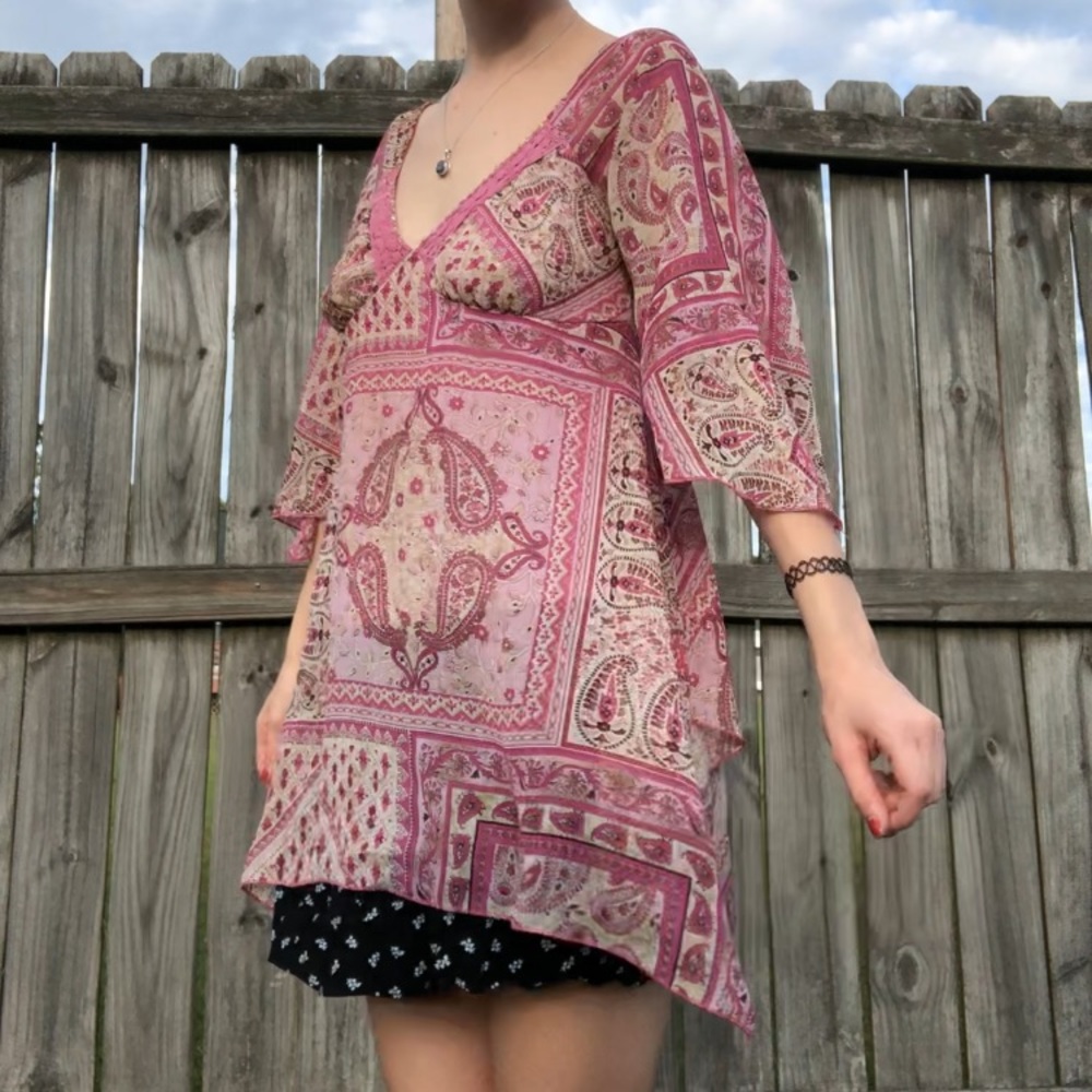 Vintage Y2K Bohemian Top - Picture 8 of 11